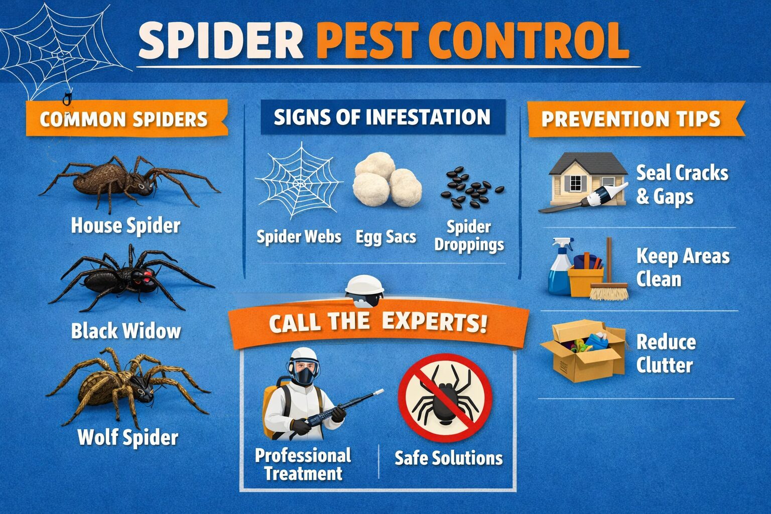 Cheap Spider Pest Control in Dover, Delaware