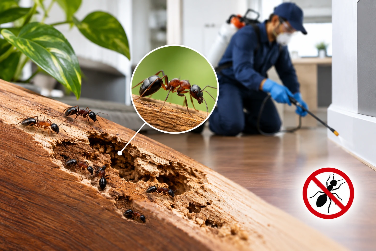 Emergency carpenter ant removal services in Dover