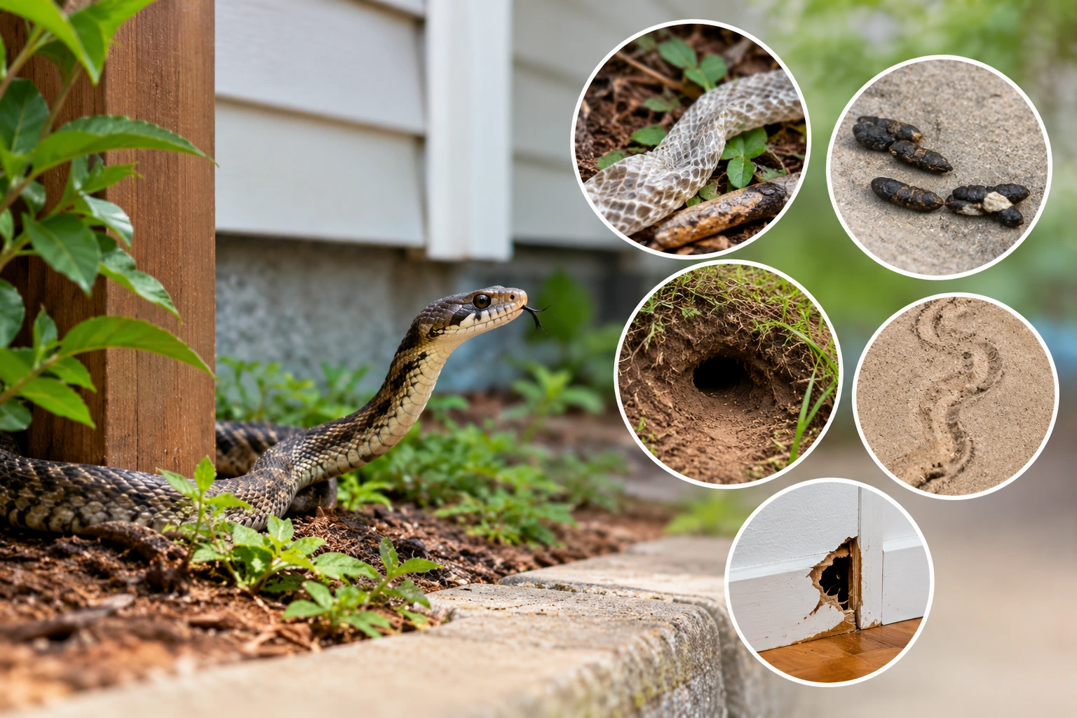signs of snakes in crawl space